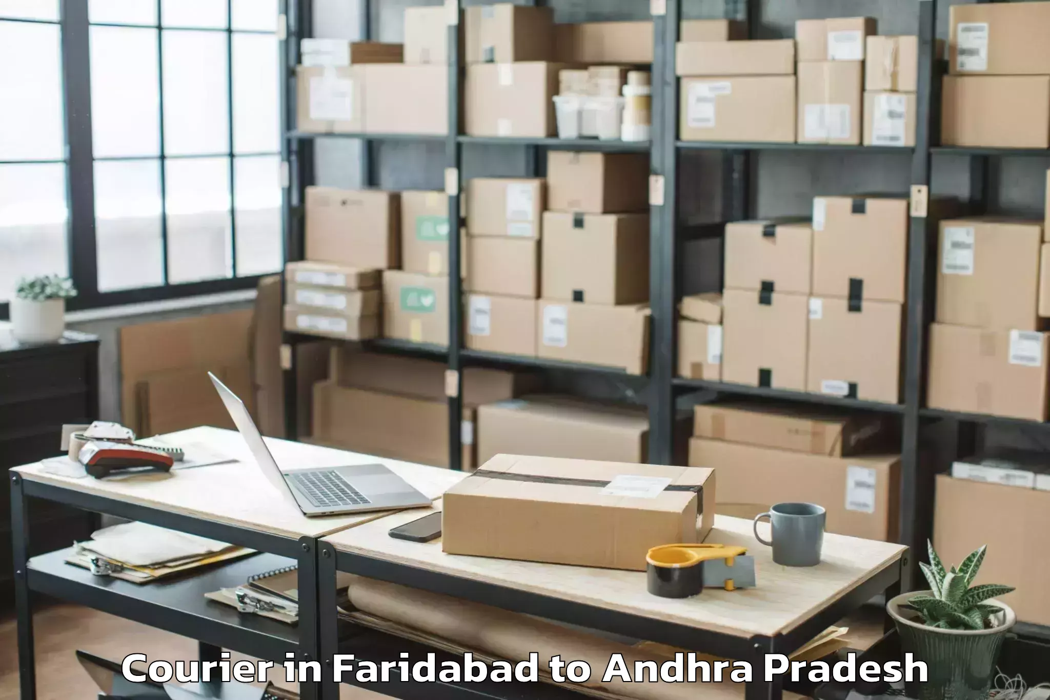 Reliable Faridabad to Tenali Courier